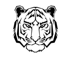 tiger head lineart