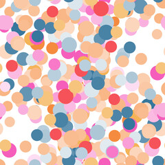 Modern fantasy messy geometric shapes seamless pattern. Infinity abstract card, layout. Creative background with geo shapes.