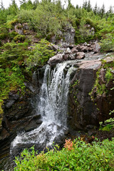 Obraz premium Victoria Falls Wasserfall bei Achnasheen, Highland, Schottland 