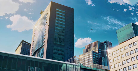 Center of the city wallpaper and background © Nouman