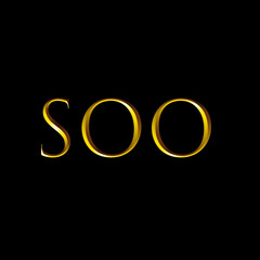 SOO letter logo design on background SOO creative initials letter logo concept. SOO letter design