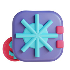 3D illustration save money