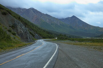 Landscape at Richardson Highway in Alaska, United States,North America

