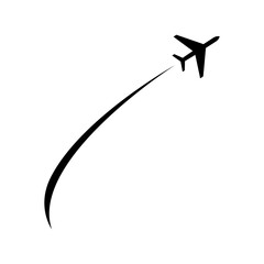 airplane icon logo design vector illustration.