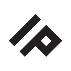 IP icon logo design vector isolated on white background.