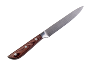 Chefs knife on a transparent background,