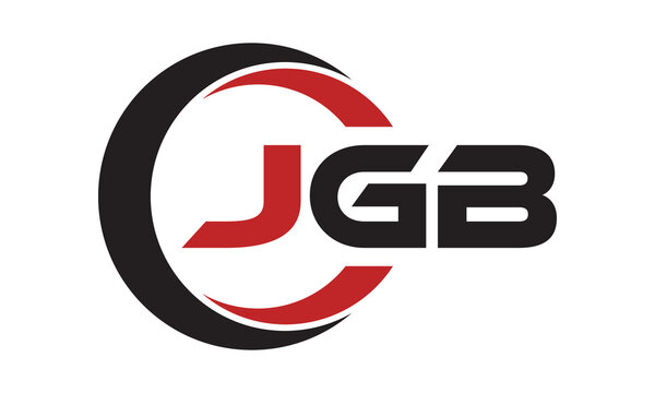 JGB three letter swoosh logo design vector template | monogram logo | abstract logo | wordmark logo | letter mark logo | business logo | brand logo | flat logo | minimalist logo | text | word | symbol