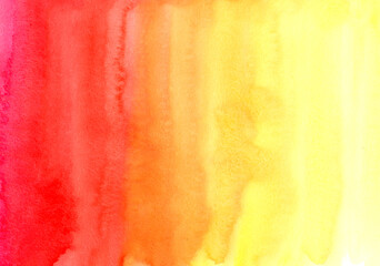 abstract watercolor background with space.Red and yellow gradient