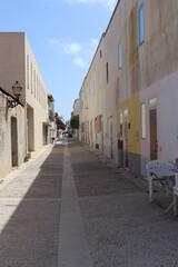 Tabarca Island, Spain street in the Island of Tabarca. Province of Alicante. Spain