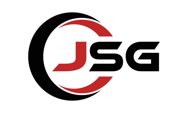 JSG three letter swoosh logo design vector template | monogram logo | abstract logo | wordmark logo | letter mark logo | business logo | brand logo | flat logo | minimalist logo | text | word | symbol
