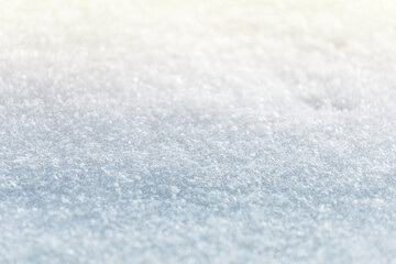 Background of fresh snow texture in blue tone