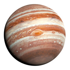 Jupiter, the largest planet in the Solar System, isolated  © dottedyeti
