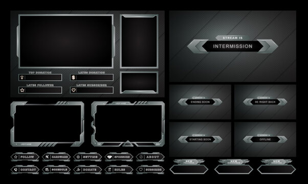 Twitch Panel / Anime / Dark / Glitch / Twitch Profile Panels / 