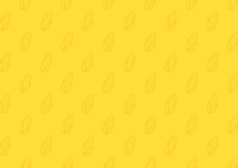 Corn icon. Corn doodle pattern wallpaper. Corn on yellow background.