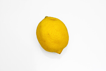 Yellow Lemon Fruit isolated on white background