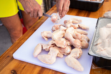 raw chicken for grill
