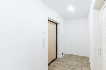 Russia, Moscow- May 21, 2020: interior apartment empty room with renovation