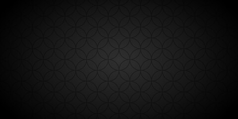 Black background with abstract pattern. Vector illustration