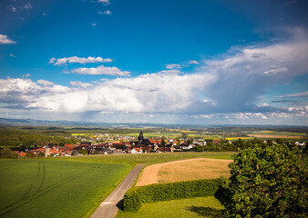 Ortsbild von Grüningen Dorflandschaft
