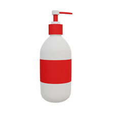 red plastic bottle