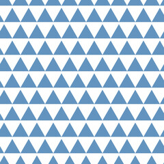 Geometric seamless pattern white blue gray triangle background, simple eps vector illustration
