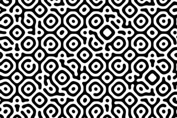 Turing ornament halftone puzzle pattern. diffuse grunge