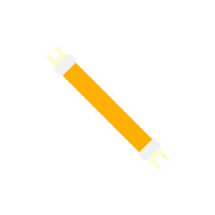 Fluorescent light for indoor light icon in color, isolated on white background 