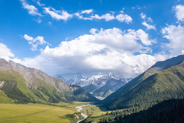 snow mountain in Yili Xinjiang China