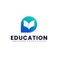 education logo icon gradient modern color