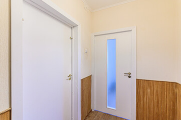 Russia, Moscow- May 21, 2020: interior apartment corridor, hallway, doors