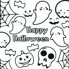 Happy halloween doodle