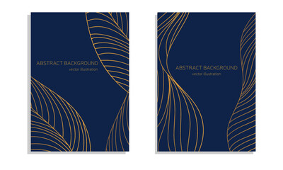Set of cover for annual report or any documents premium background. Luxury vector illustration