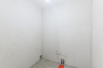 Russia, Moscow- May 21, 2020: interior apartment rough repair for self-finishing. interior...