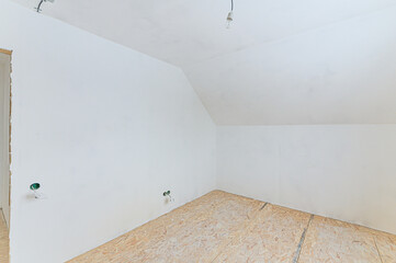 Russia, Moscow- May 21, 2020: interior apartment rough repair for self-finishing. interior...
