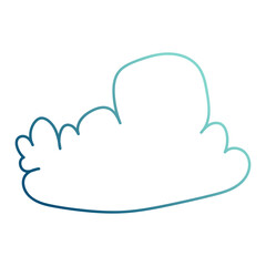 Obraz premium abstract cloud cartoon gradient style