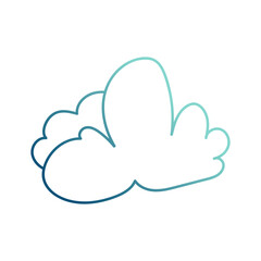 abstract cloud cartoon gradient style