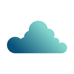 abstract cloud cartoon gradient style
