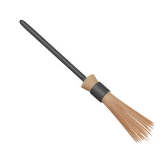 3D Broomstick Illustration 
