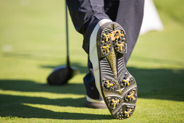 Club et chaussure de golf 