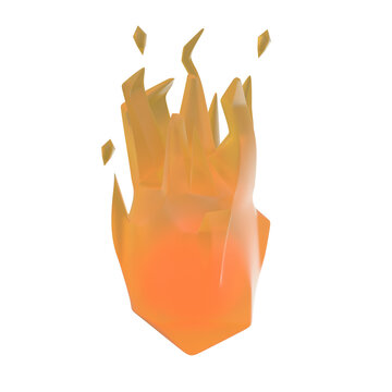 3D Fire Illustration 