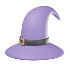 3D Wizard Hat Illustration 