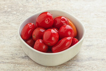 Marinated red tomato - pickled vitamins