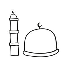 islamic ramadan doodle decoration