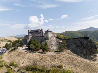 Fototapeta premium Aerial view of Boldogko Castle in Hungary
