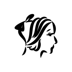 vintage illustration with beautiful fashion girl retro fashion vector