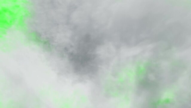 smoke,cloud green background transition