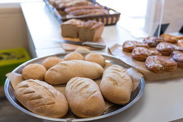 Baking in the bakery. Food concept