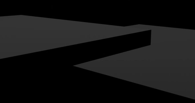 3d render with black and gray minimal dark rectangles background