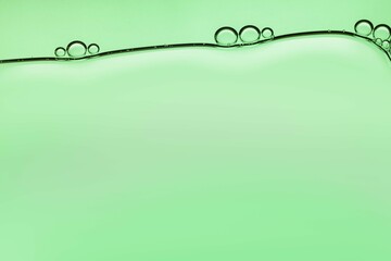 Aloe Vera green gel smudge on a white background