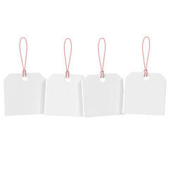 3D tag. 3D label. Sale tag.